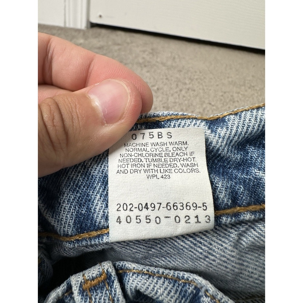 Vintage‎ Mens Jeans LEVIS 550 Orange Tab Straight Leg Relaxed Fit, Size W34 L34 - Picture 7 of 11